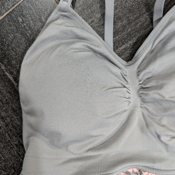 Nursing Gown Grey and Pink from Motherhood Maternity XL - Picture 2 of 5